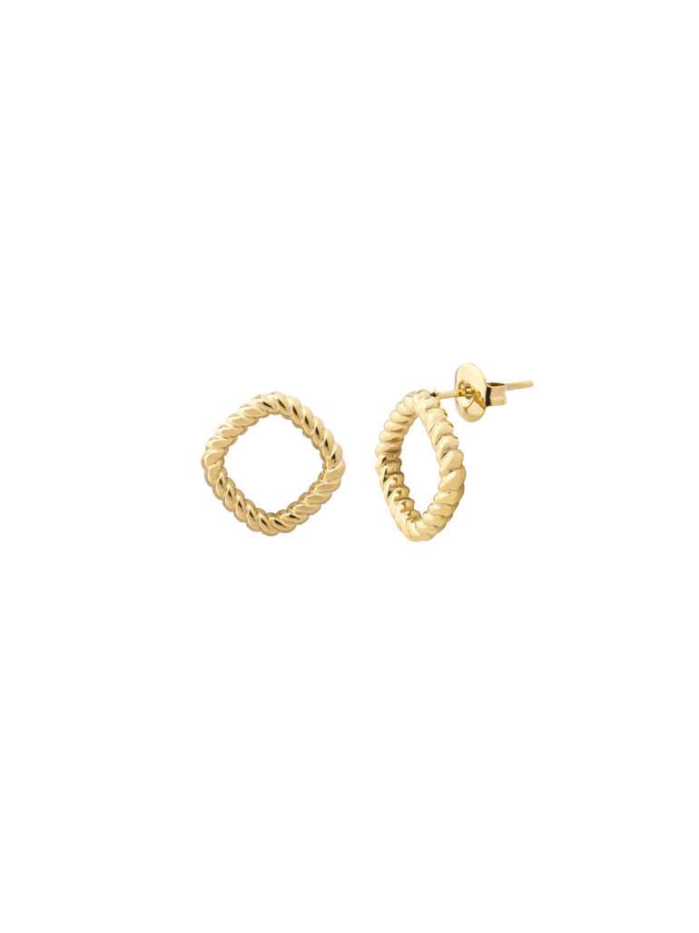 Par Arete Contorno Rombo Trenzado