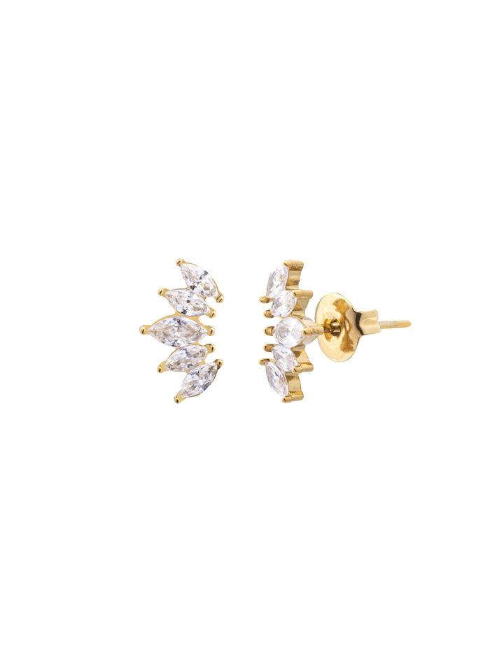 Par Arete Ala Cinco Zirconias