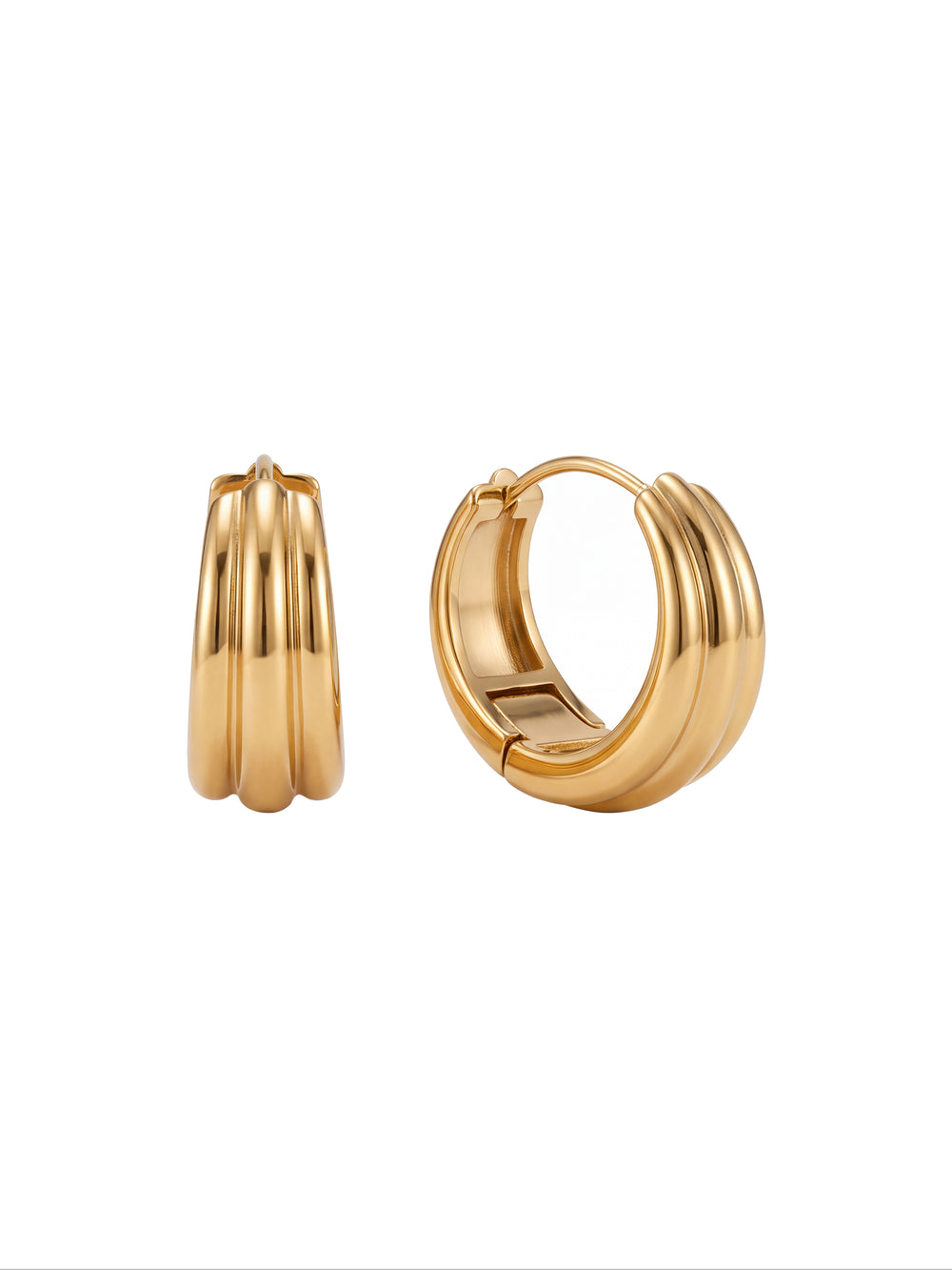 Par Arracada Triple Capa 21 mm