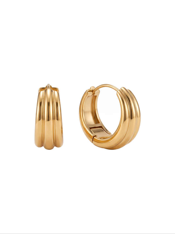 Par Arracada Triple Capa 21 mm