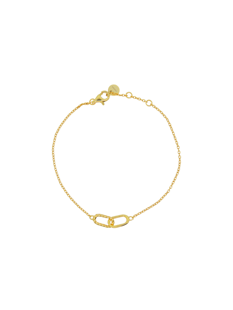 Pulsera Doble Eslabon Enlazado