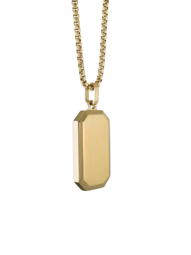 Cadena Dog Tag Octagono