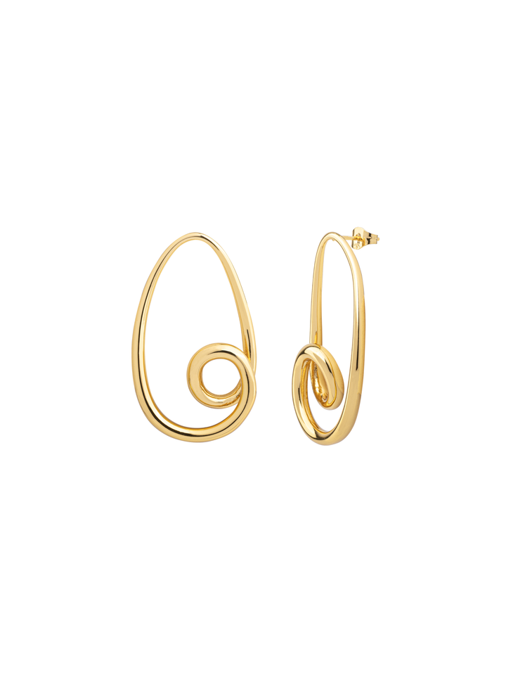 Par Arete Gota Con Espiral
