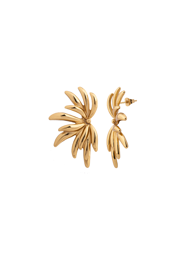 Par Arete Hojas De Palma