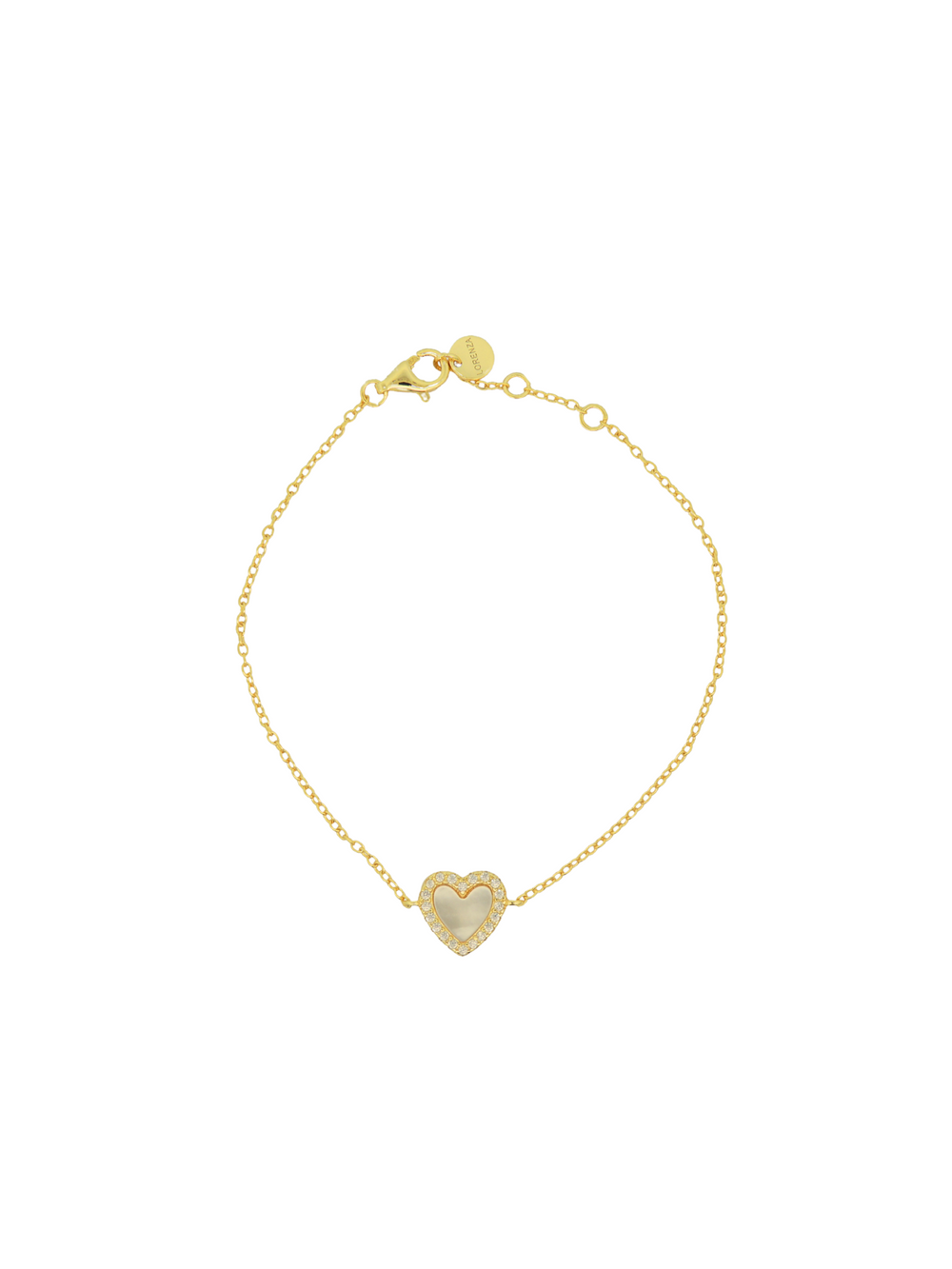 Pulsera Corazon Madre Perla