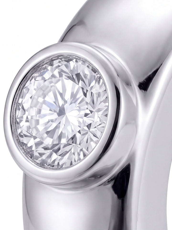 Par Semi Arracada Con Zirconia Central