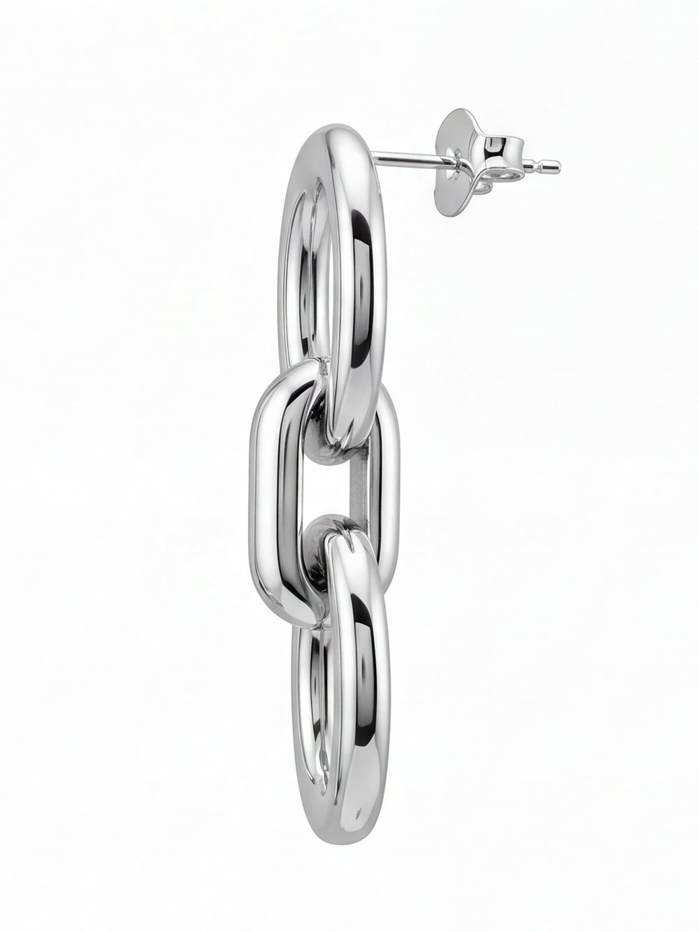 Par Arete Doble Ovalo Enlazado