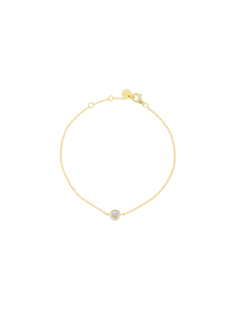 Pulsera Con Zirconia Redonda