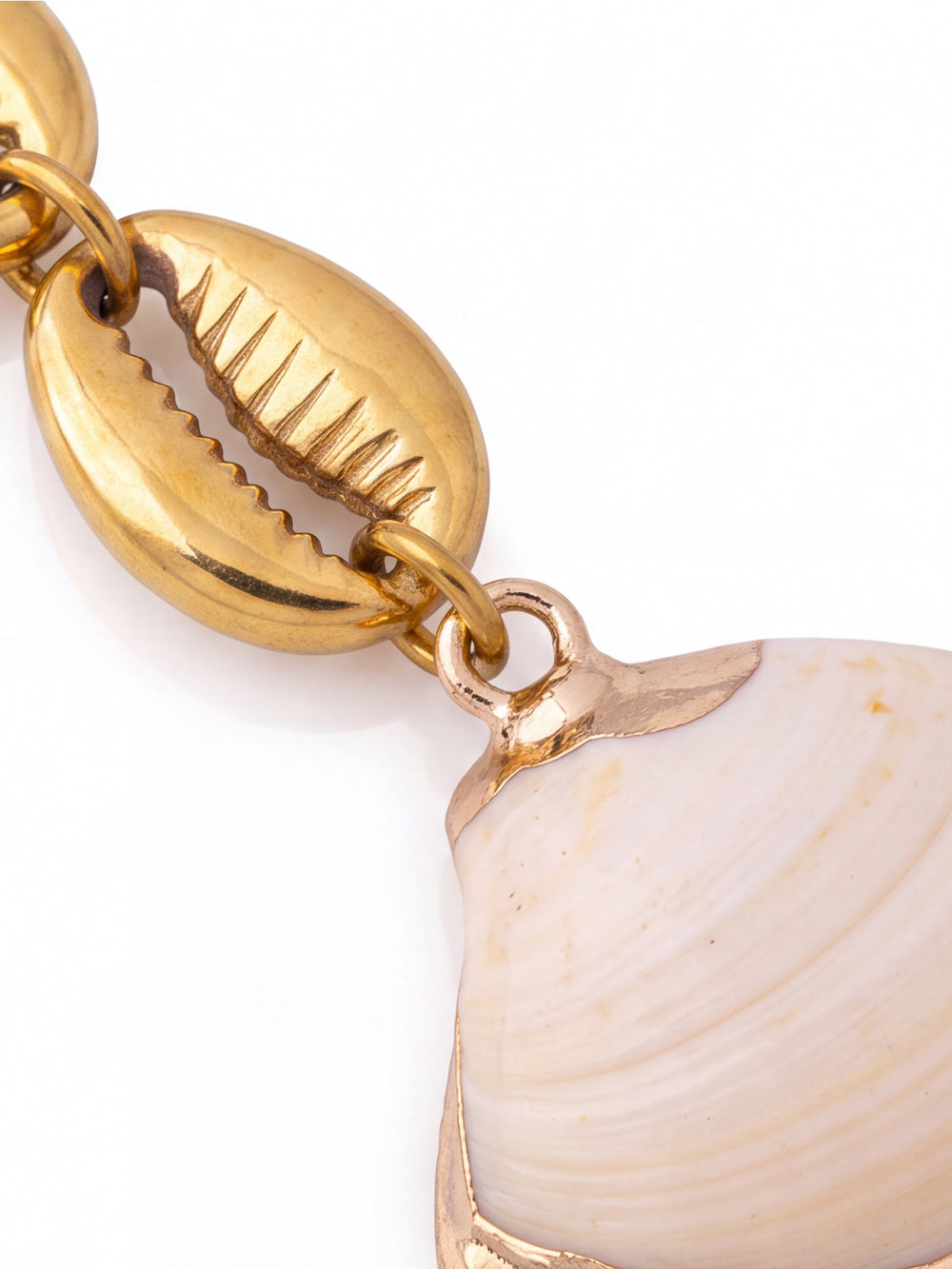 Par Arete Doble Caracol Con Concha