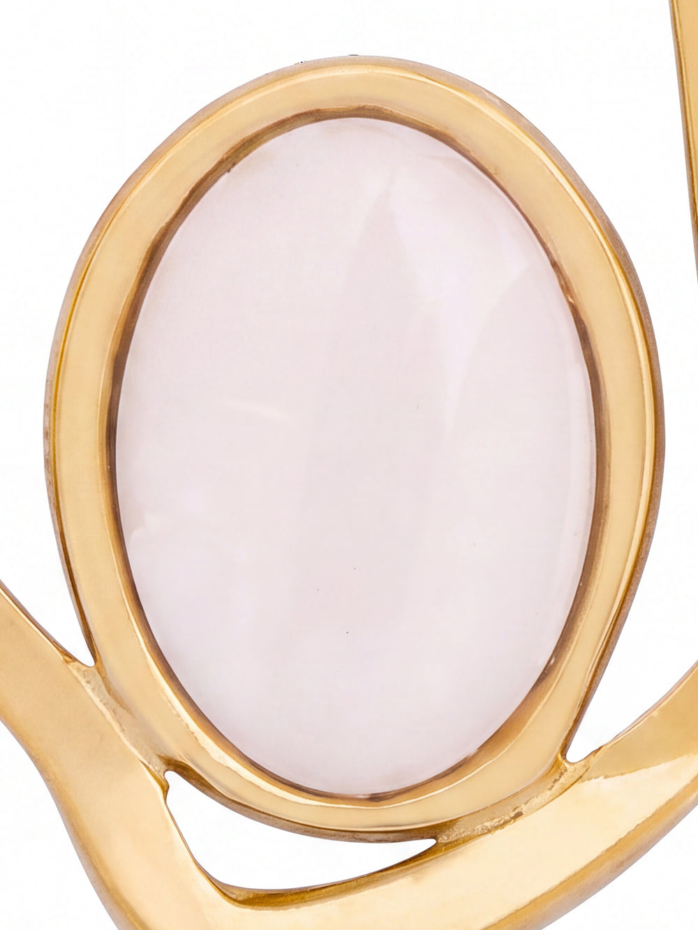 Par Arete Chunky Irregular Con Centro Blanco