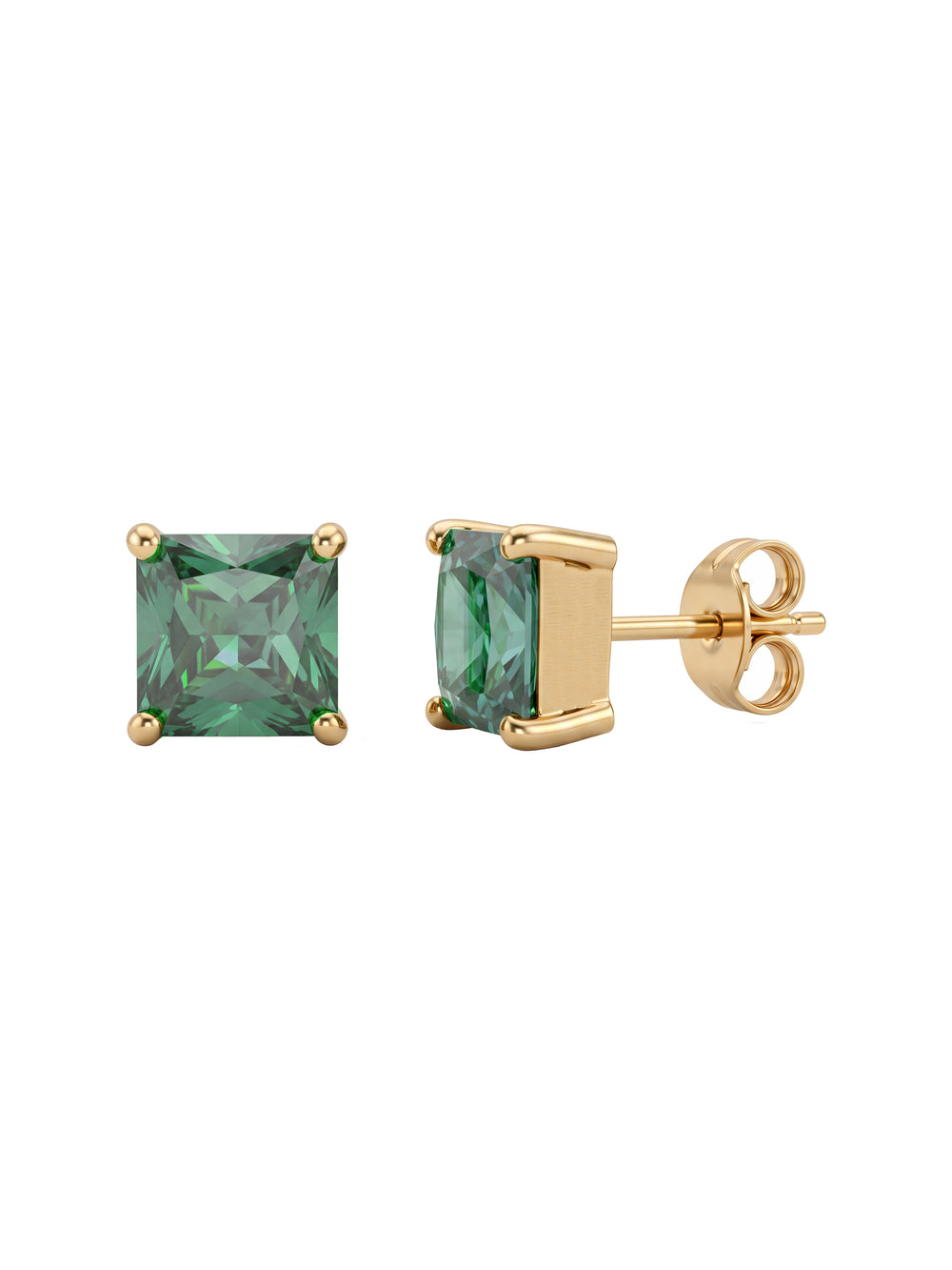 Par Arete Mini Zirconia Verde 3 mm