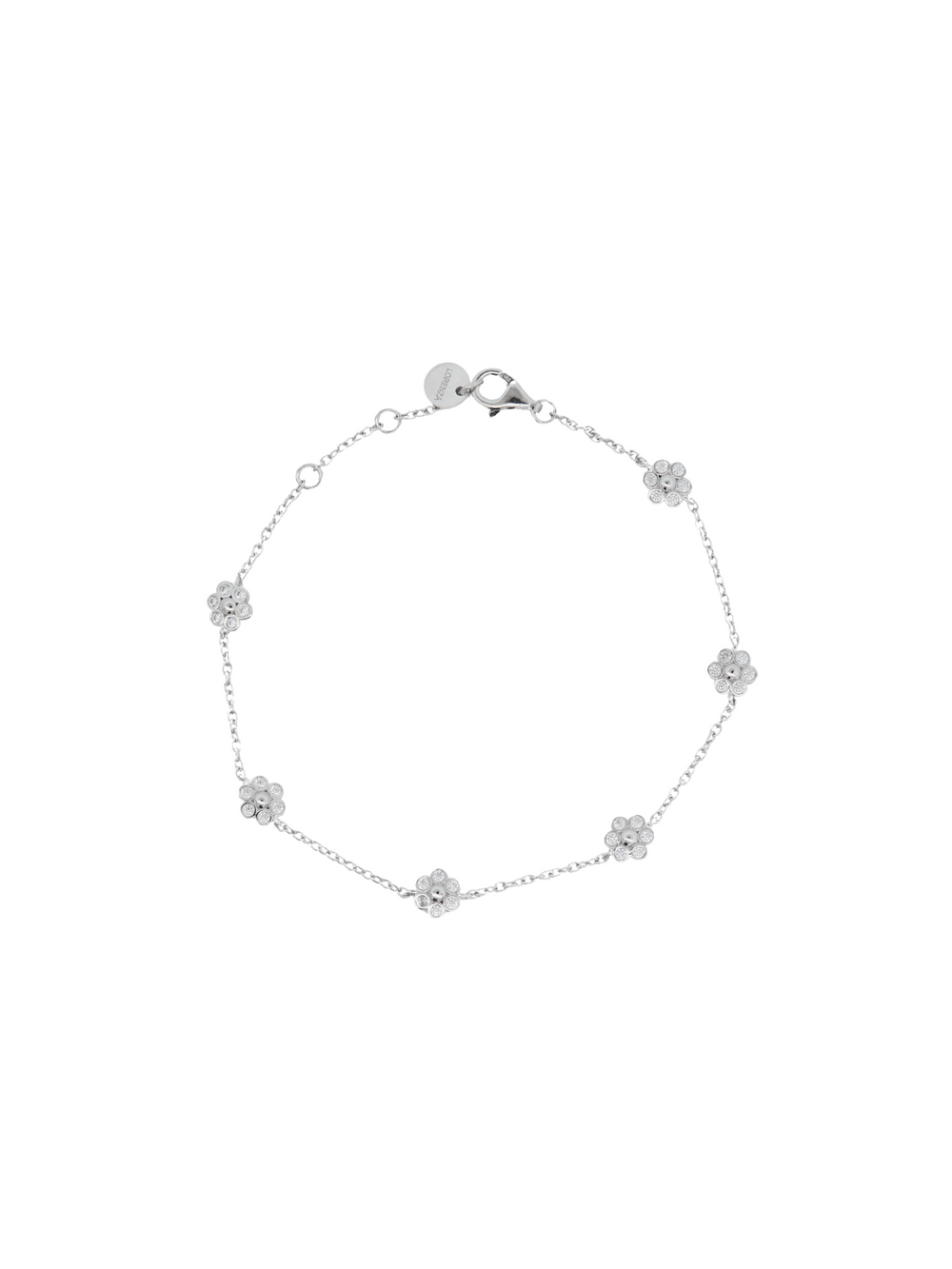Pulsera Con Flores Zirconias