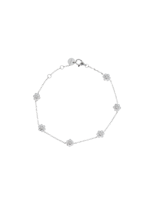 Pulsera Con Flores Zirconias