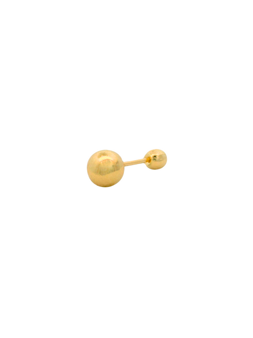 Broquel Bolita Dorada Oro 14k