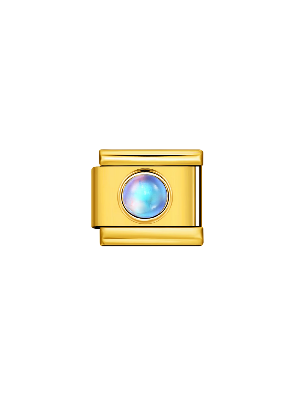 Charm Dorado Con Piedra