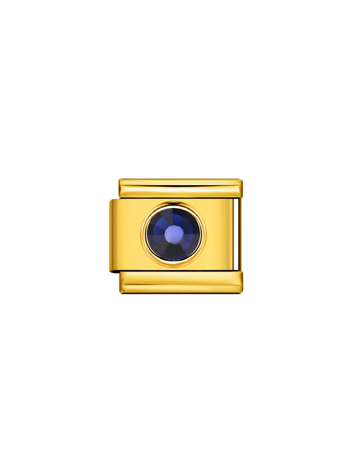 Charm Dorado Con Piedra