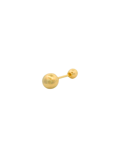 Broquel Bolita Dorada Oro 14k