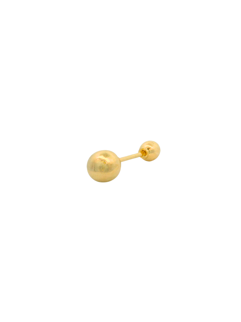 Broquel Bolita Dorada Oro 14k