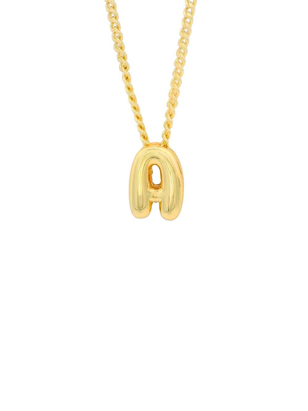 Collar Dorado Mini Inicial Bubble