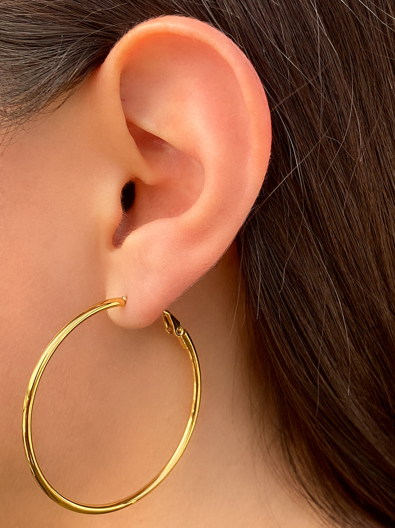 Par Arracada Lisa 45 mm