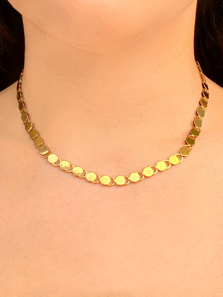 Cadena Eslabones Circulares Planos