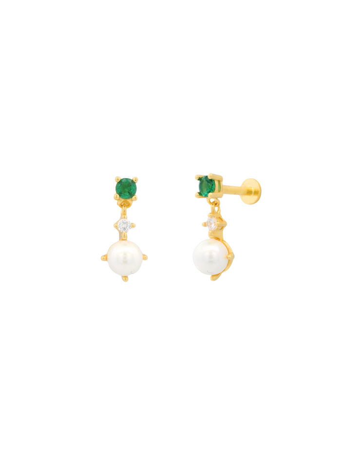 Aretes Zirconia Colgante