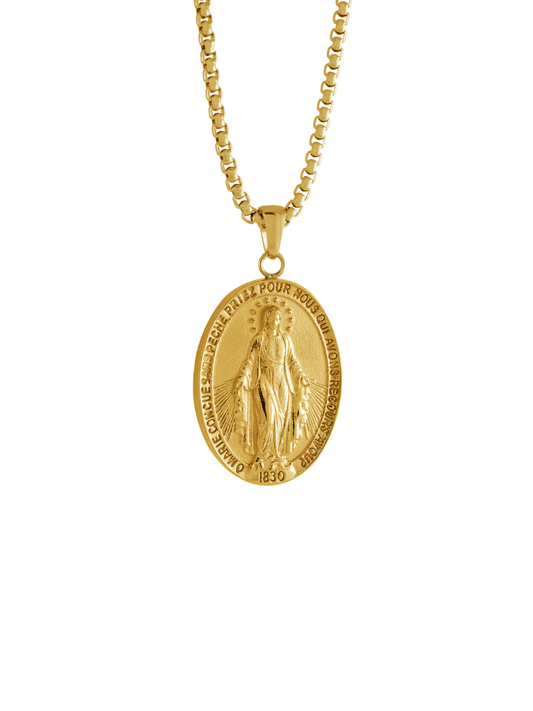 Collar Con Dije Virgen Milagrosa