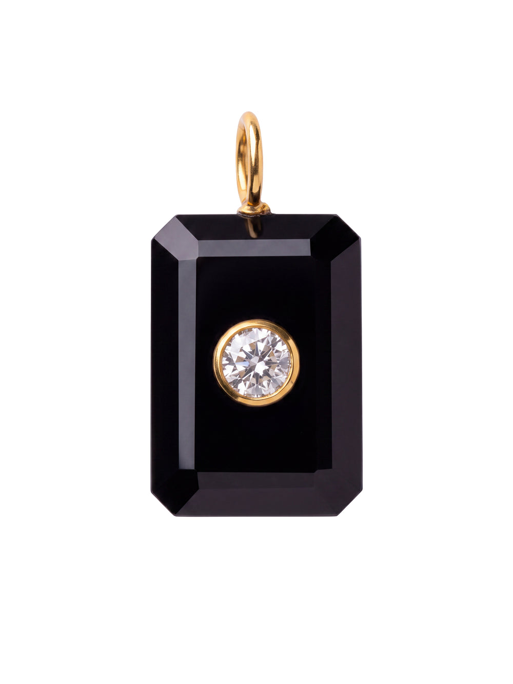 Dije Rectangular Piedra Onix