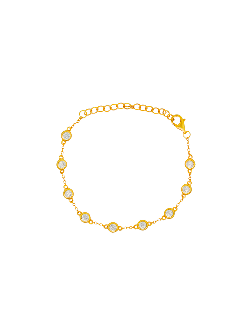 Pulsera Biseles Con Zirconias