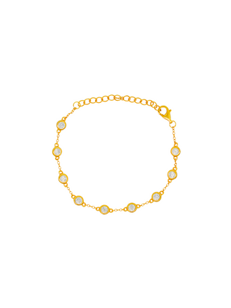 Pulsera Biseles Con Zirconias