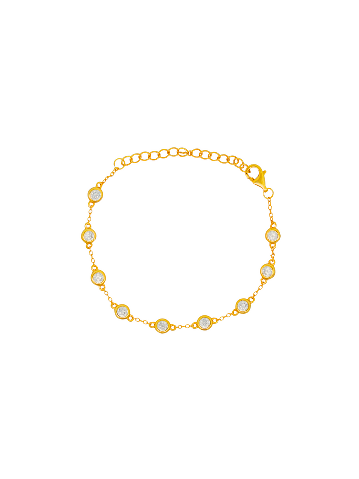 Pulsera Biseles Con Zirconias