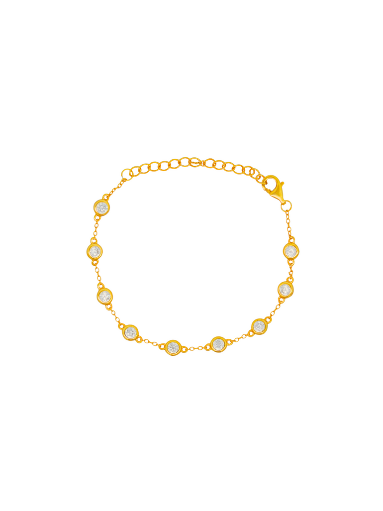 Pulsera Biseles Con Zirconias