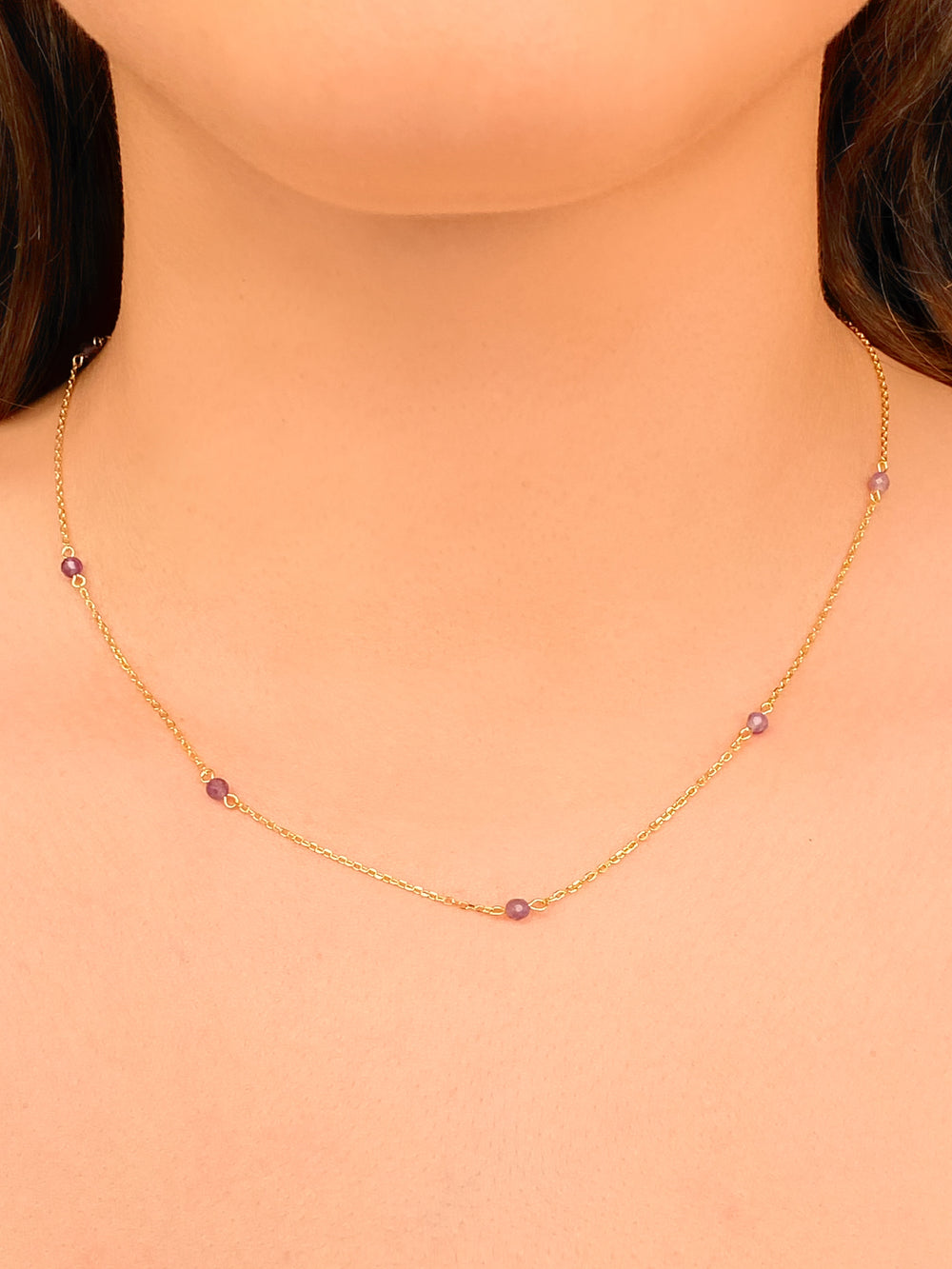 Collar De Piedras Amatista