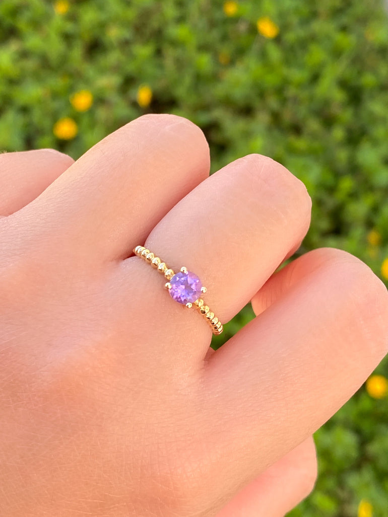 Anillo Amatista Oro 10K