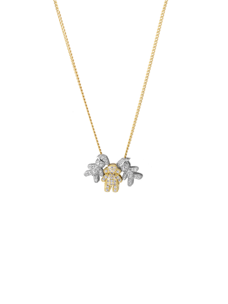 Personaliza Tu Collar Combinado Dijes Niños Zirconias