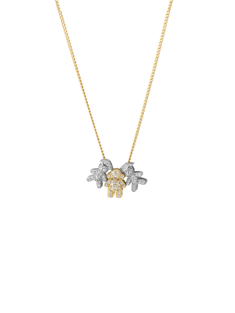 Personaliza Tu Collar Combinado Dijes Niños Zirconias