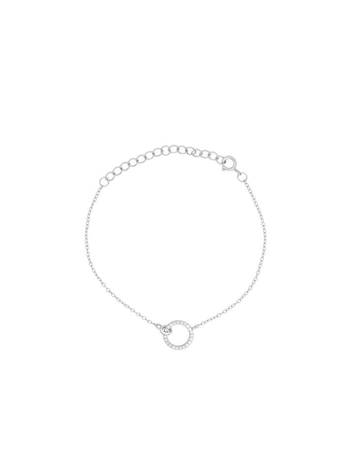 Pulsera Contorno Circulo Con Zirconias