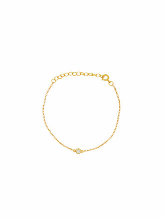 Pulsera Con Mini Zirconia 4 mm