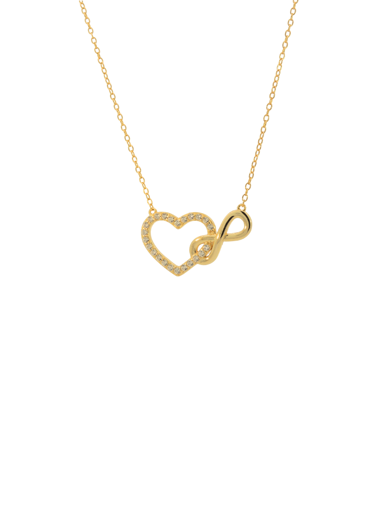 Collar Con Corazon e Infinito
