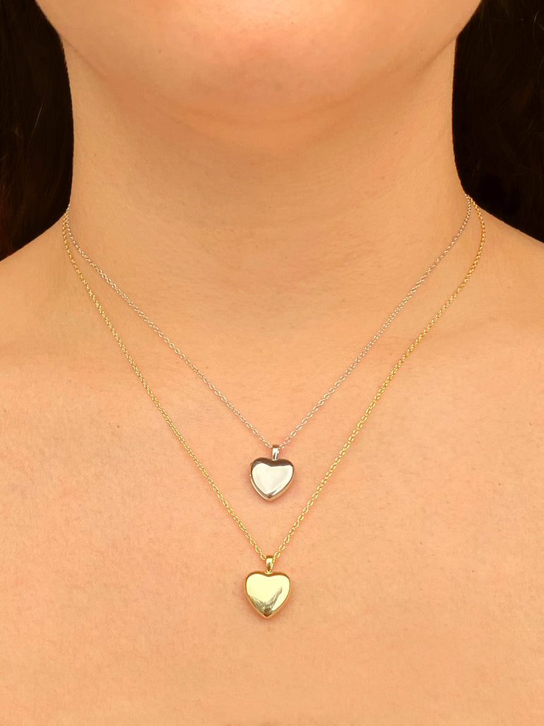 Collar Dije Corazon Relicario