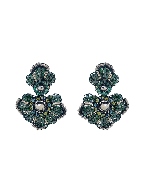 Par Arete Flor Verde