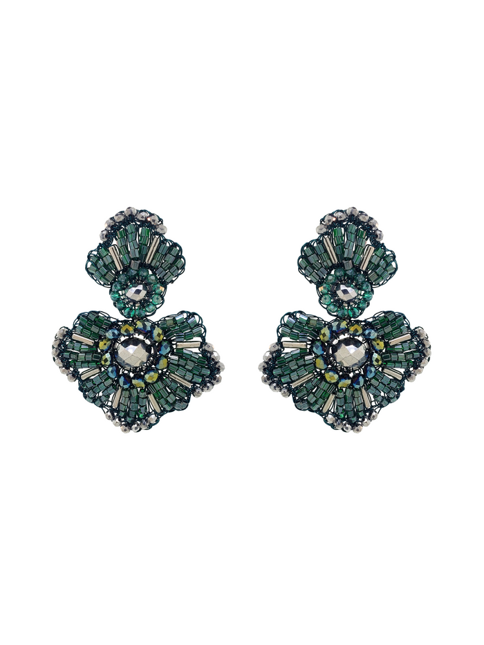 Par Arete Flor Verde