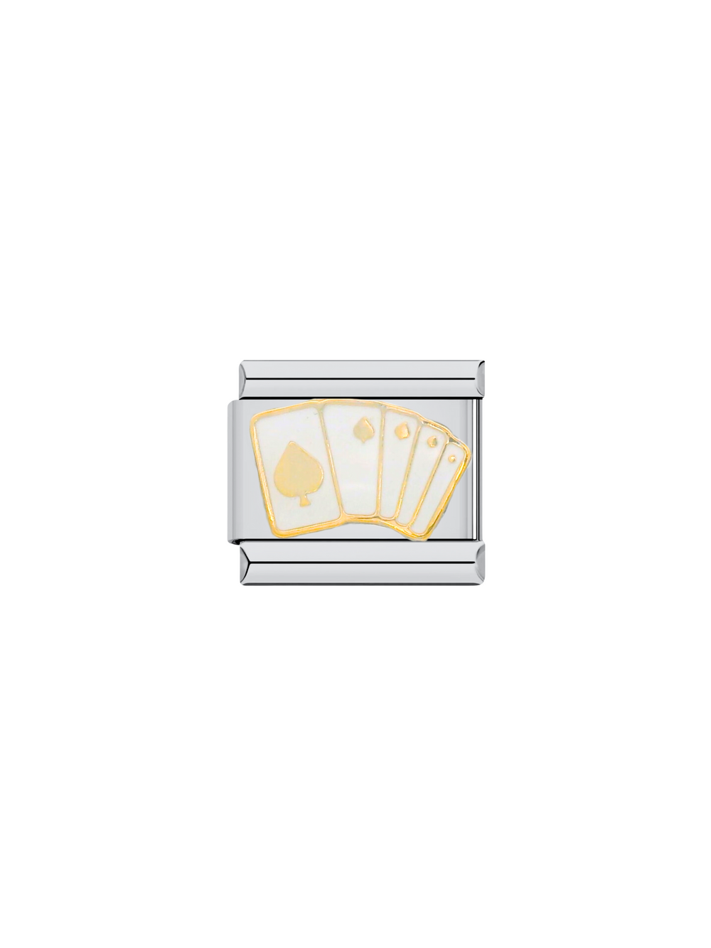Charm Cartas Corazon Blancas