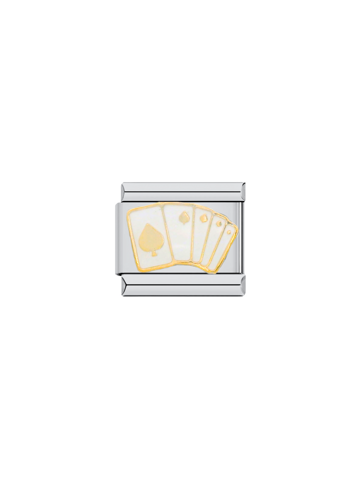 Charm Cartas Corazon Blancas