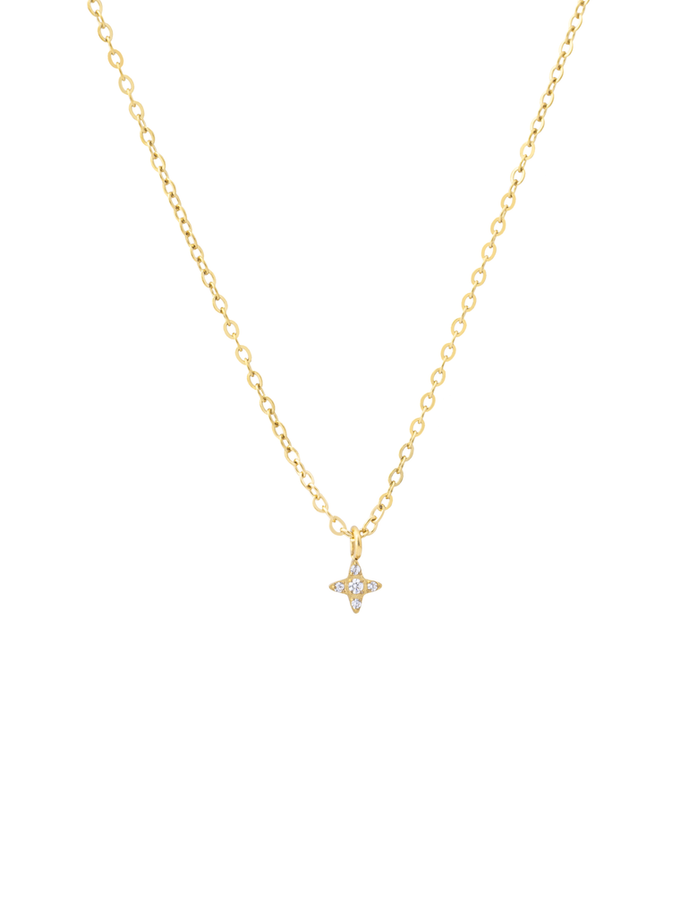 Collar Dije Mini Estrella Del Norte Zirconias