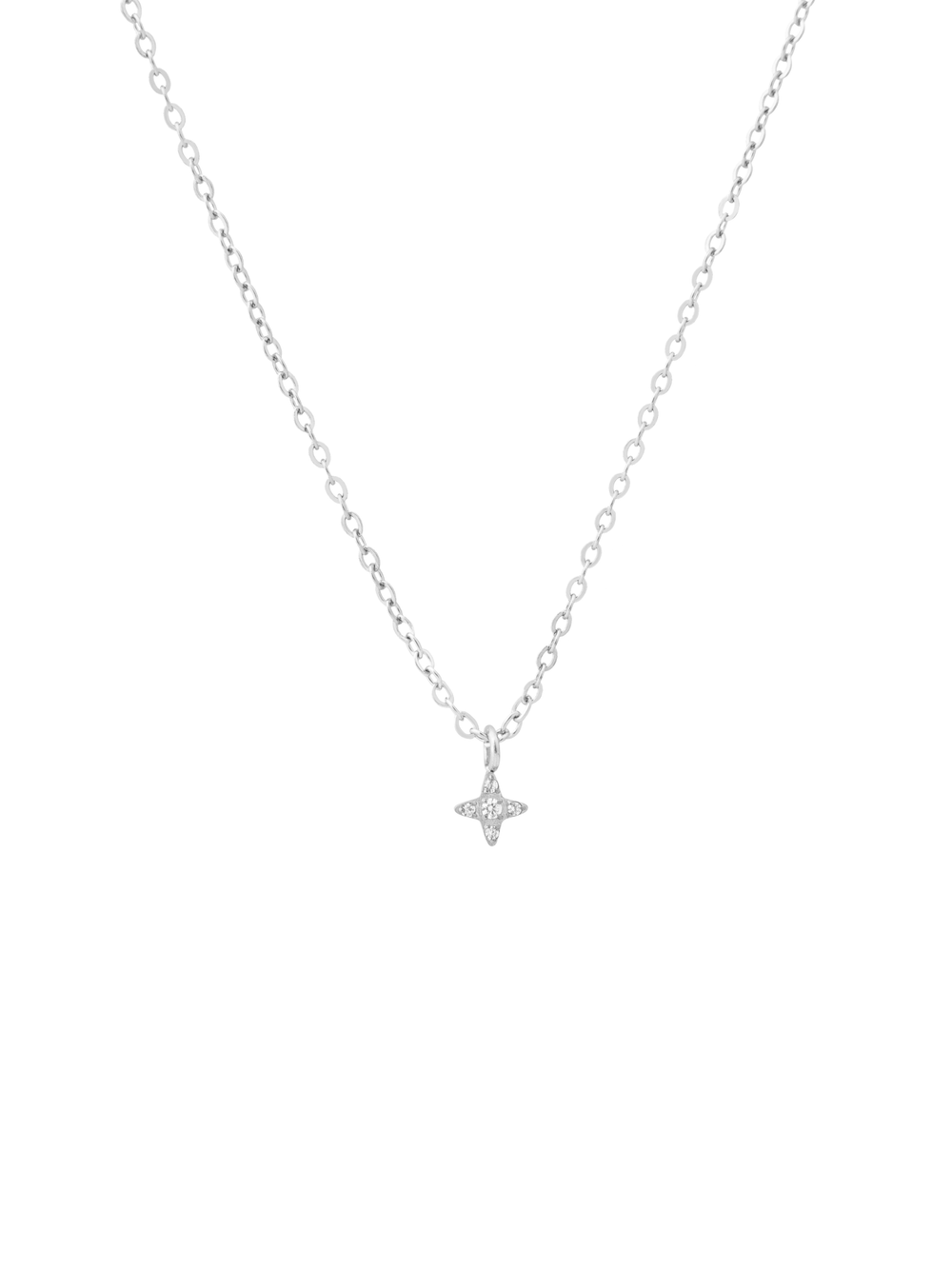 Collar Dije Mini Estrella Del Norte Zirconias