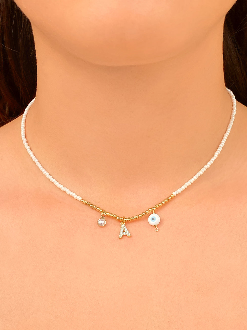Choker Inicial, Ojo y Perla