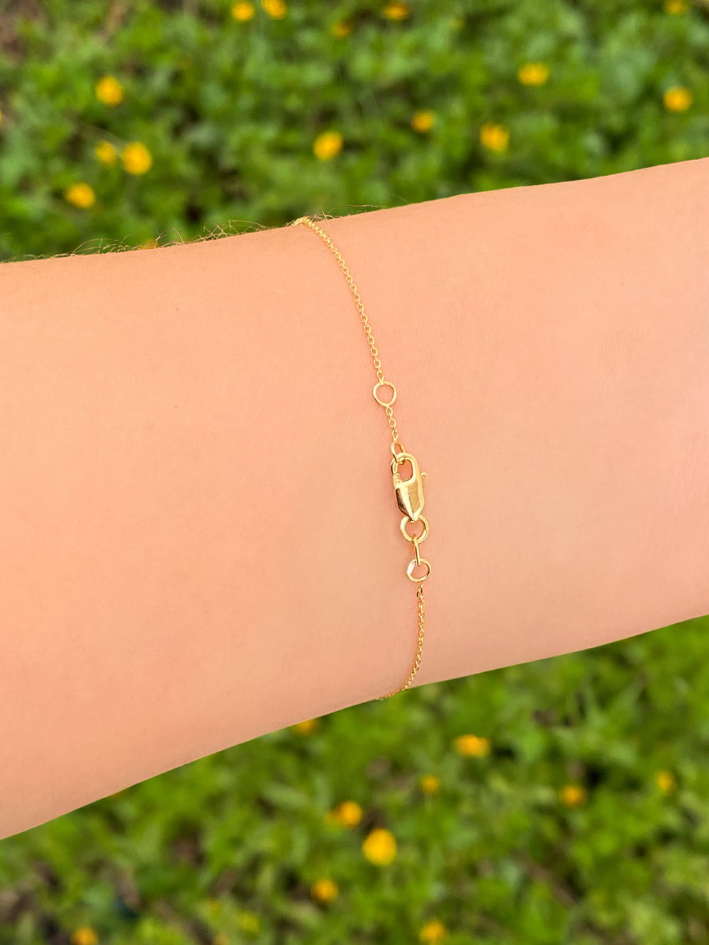 Pulsera Con Mini Corazon Chunky Oro 14k
