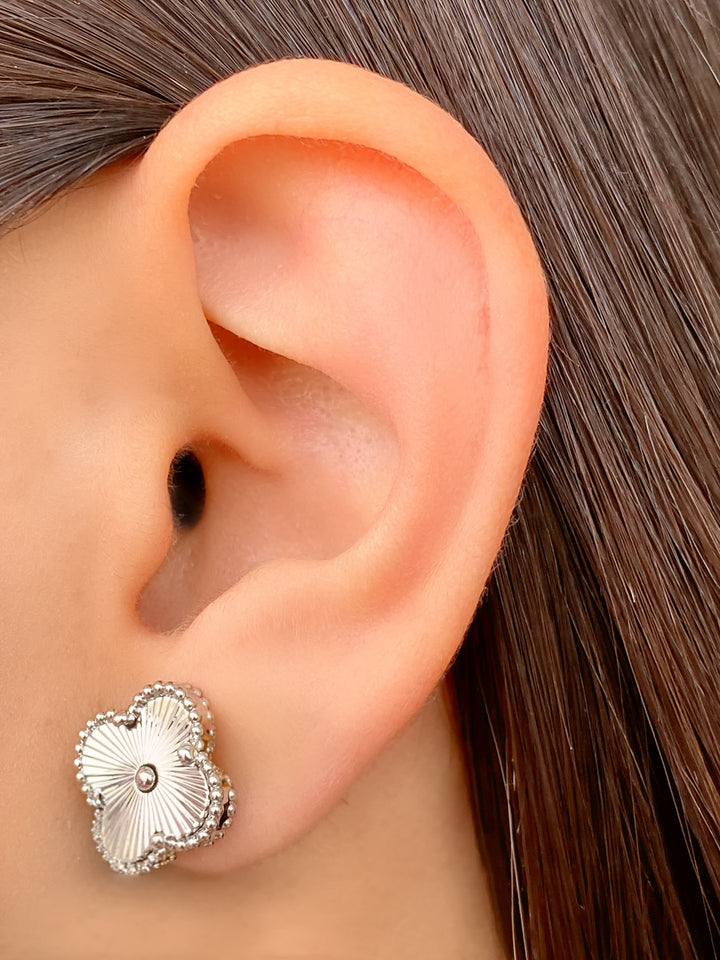 Par Arete Trebol Cuatro Hojas