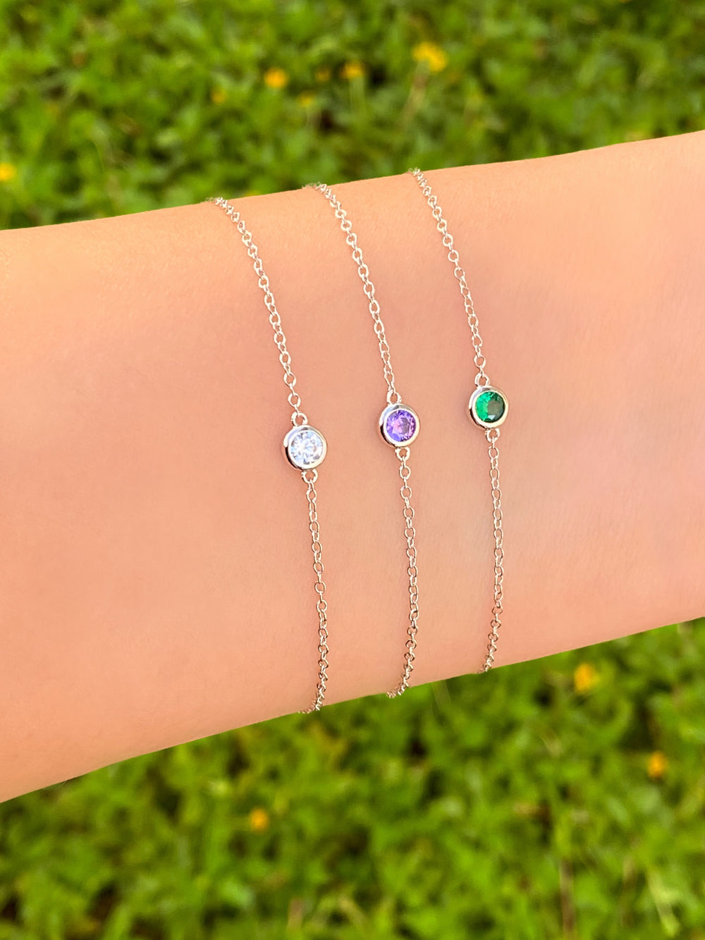 Pulsera Con Mini Zirconia Colores